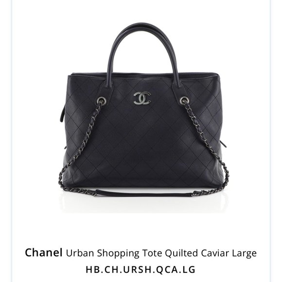 Chanel Urban Shopping Tote Quilted Caviar Large - Picture 16 of 16
